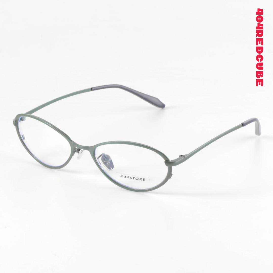 Cat-Eye Oval Metal Minimalist Optical Frames