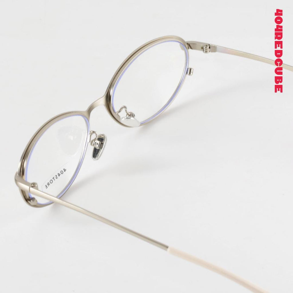 Cat-Eye Oval Metal Minimalist Optical Frames