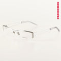 Rimless Rectangle Titanium Futuristic Gothic Optical Frames