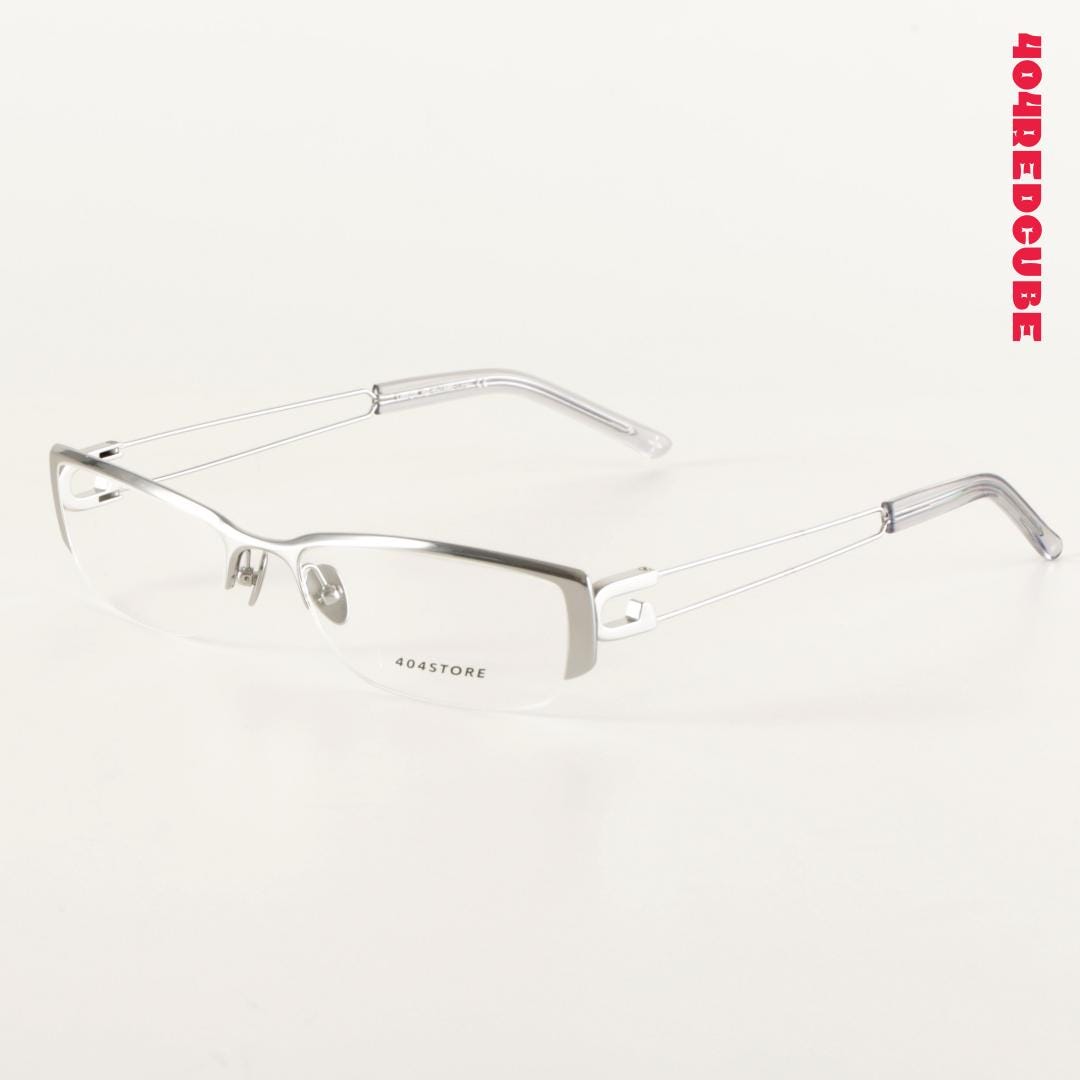 Rimless Rectangle Titanium Futuristic Gothic Optical Frames