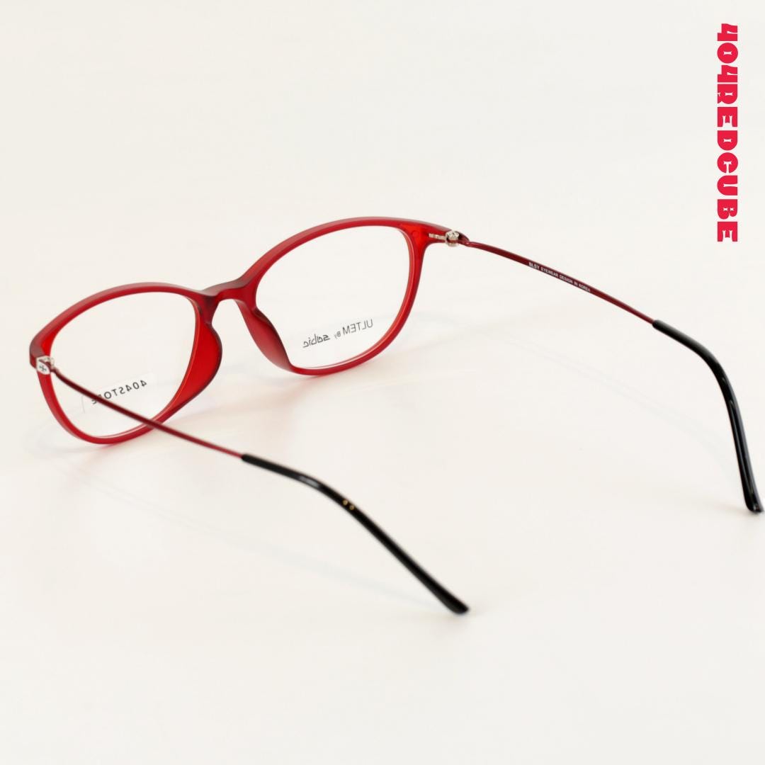 Cat-Eye Oval Acetate Academic Lightweight Optical Frames