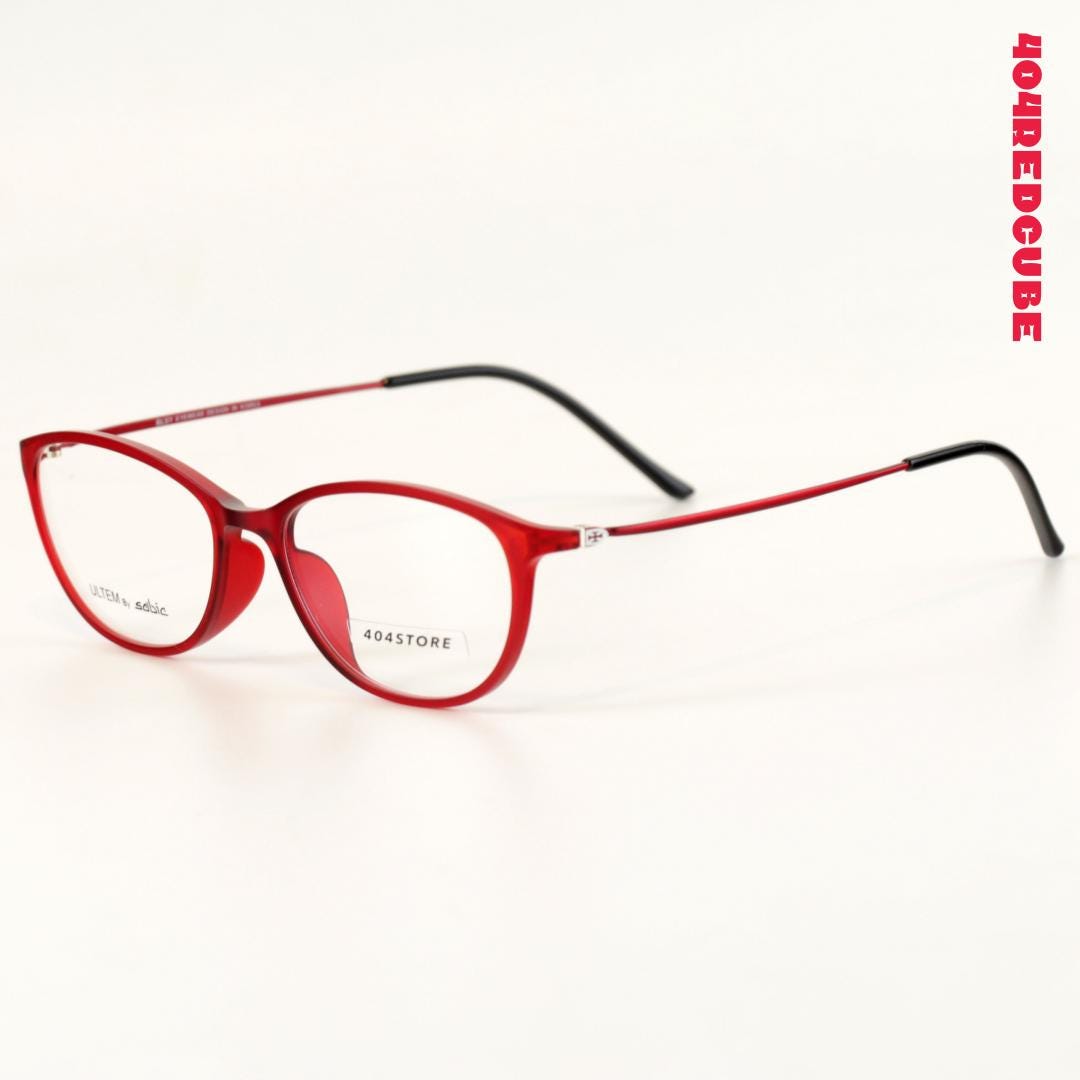 Cat-Eye Oval Acetate Academic Lightweight Optical Frames