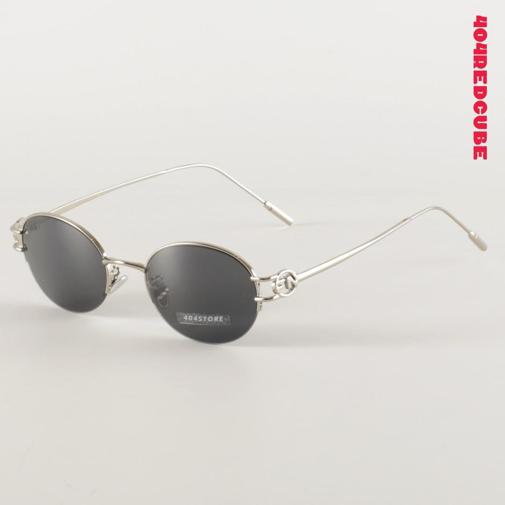 Rimless Oval Metal Sunglasses