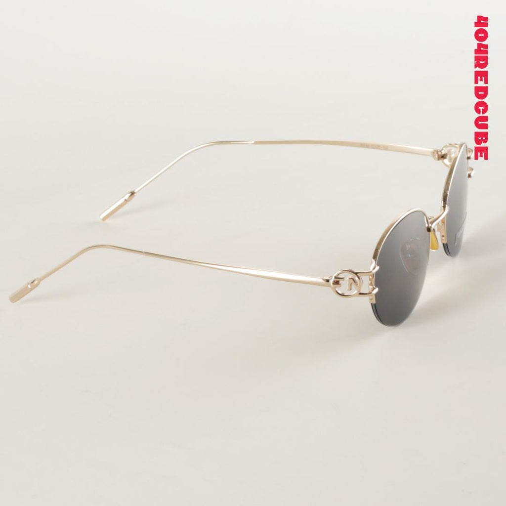 Rimless Oval Metal Sunglasses