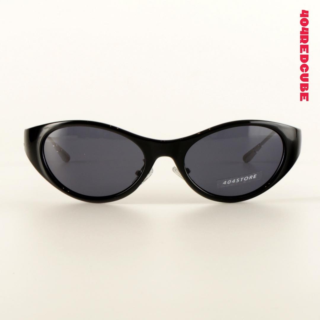 Wraparound Cat-Eye Oval Futuristic Sunglasses