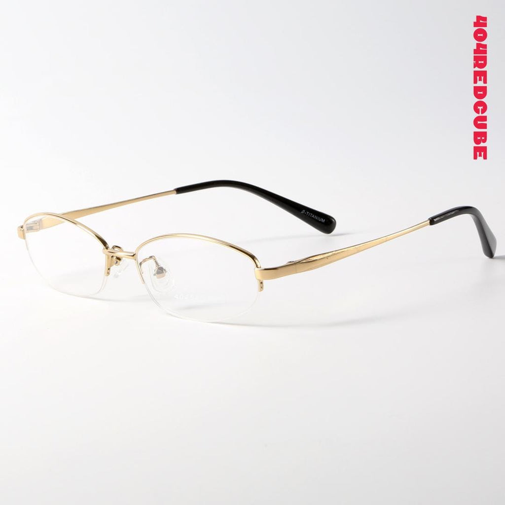 Rimless Oval Titanium Lightweight Optical Frames
