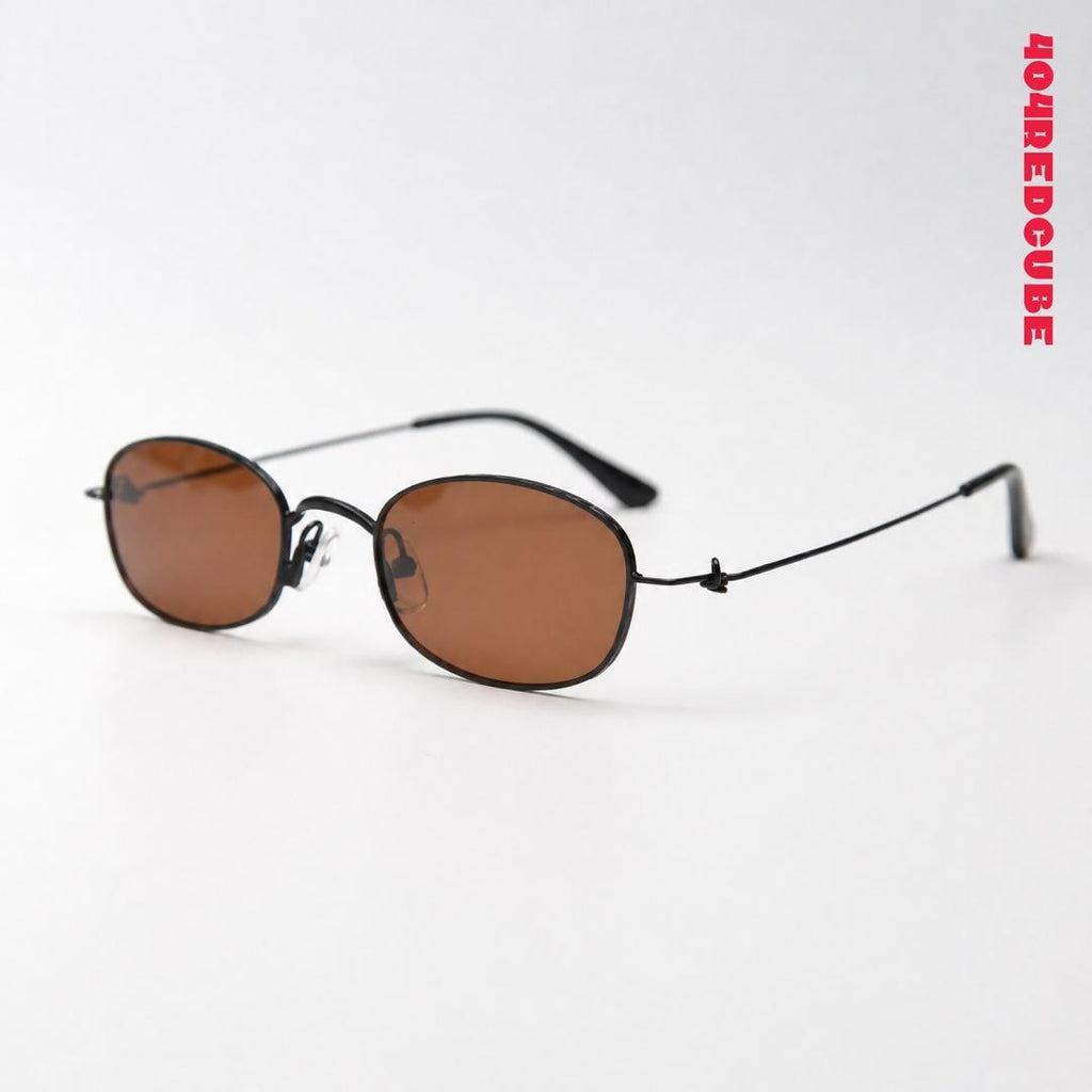 Oval Rectangle Metal Futuristic Gothic Optical Frames