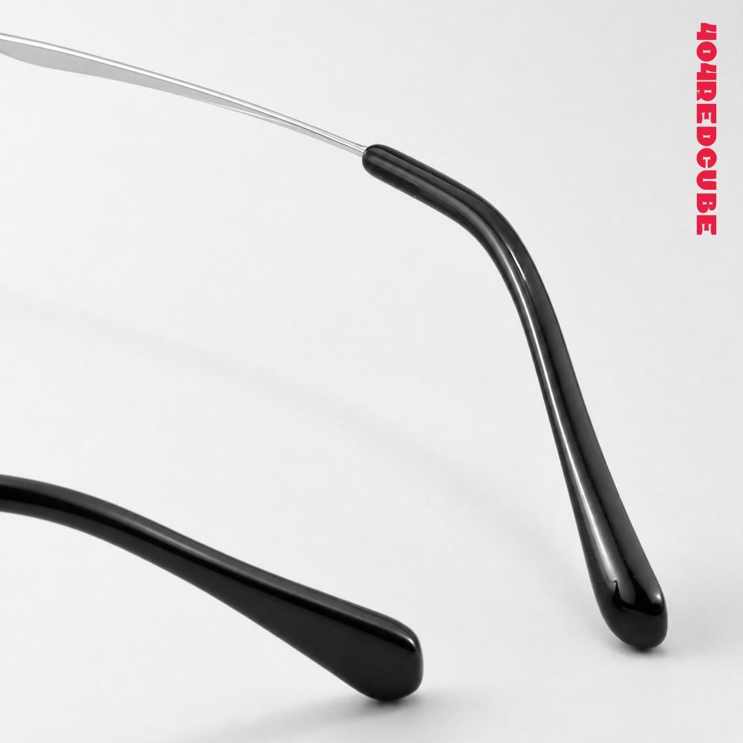 Geek-Chic Oval Titanium Optical Frames