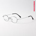 Geek-Chic Oval Titanium Optical Frames