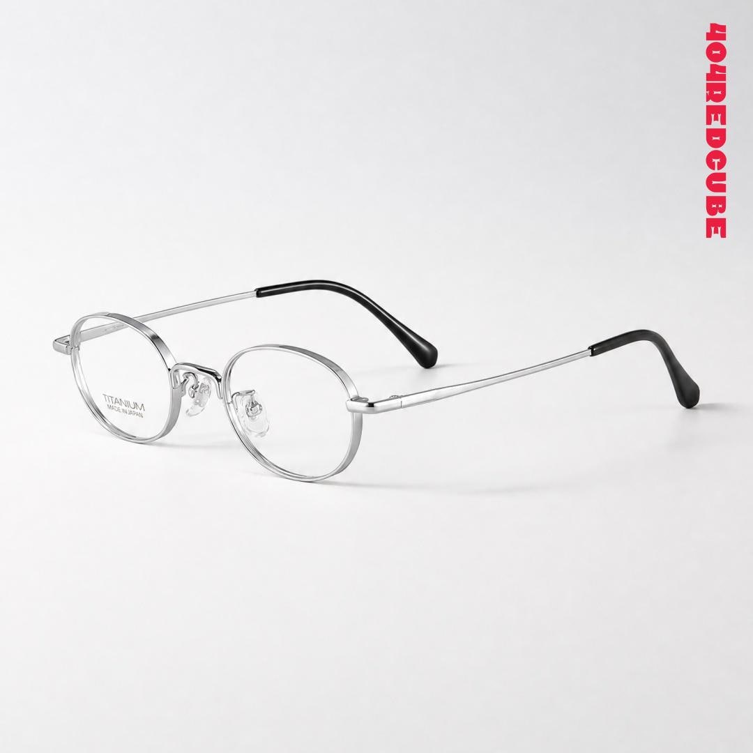 Geek-Chic Oval Titanium Optical Frames